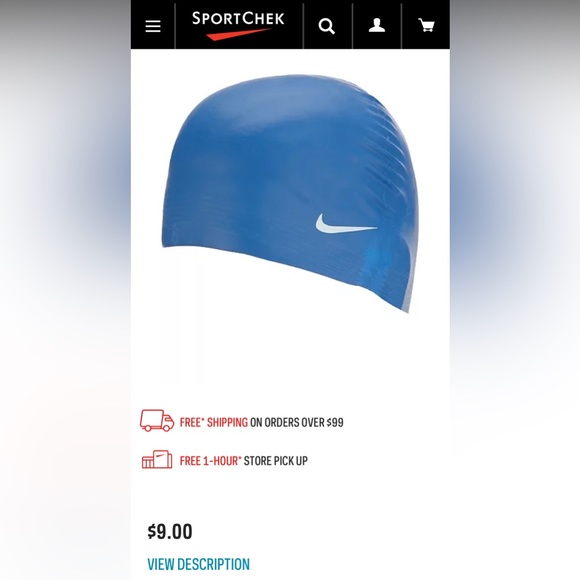 Nike latex swim cap - Picture 1 of 3